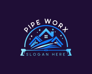 Water Pressure Cleaning logo design