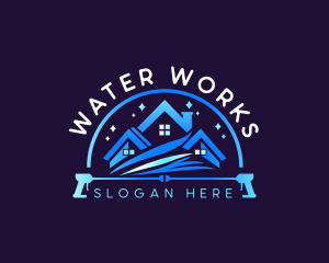 Water Pressure Cleaning logo design