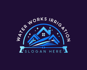 Water Pressure Cleaning logo design