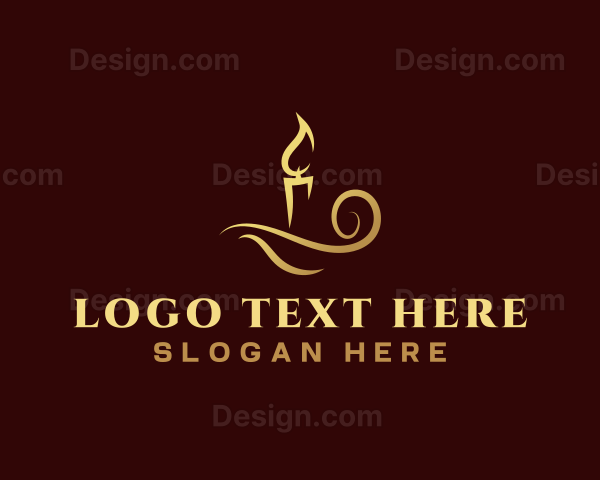 Candle Light Lamp Logo