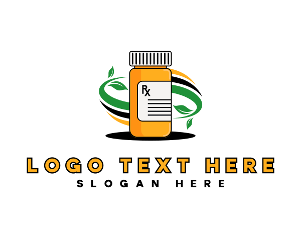 Pill logo example 1