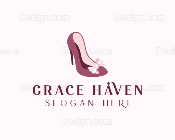 Fashion Ribbon Shoes Logo