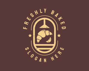 Croissant Bread Bakery logo design