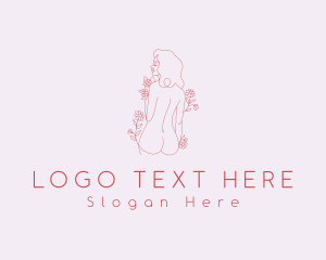 Floral Garden Woman Body logo