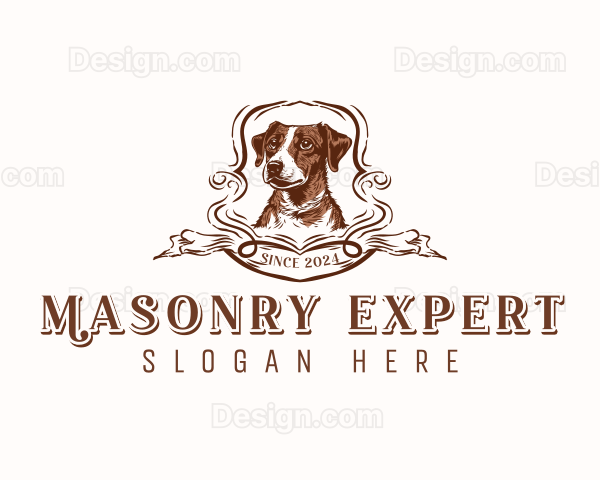 Dog Grooming Shelter Logo