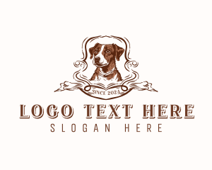 Dog Grooming Shelter logo