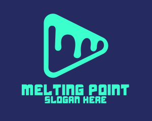 Melted Media Player logo design