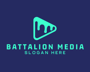 Melted Media Player logo design