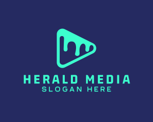 Melted Media Player logo design