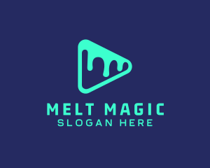 Melted Media Player logo design