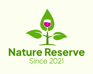 Natural Wine Plant logo design