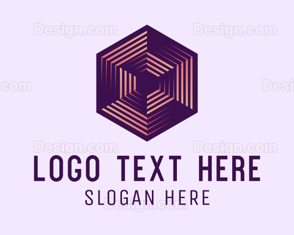 Cyber Gaming Hexagon Logo