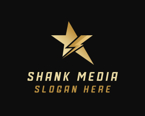 Lightning Star Media logo design