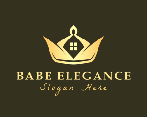 Elegant Crown House logo design