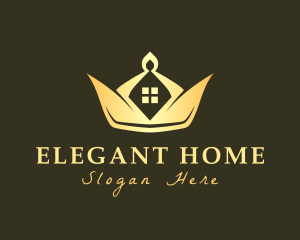 Elegant Crown House logo design