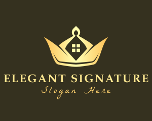 Elegant Crown House logo design