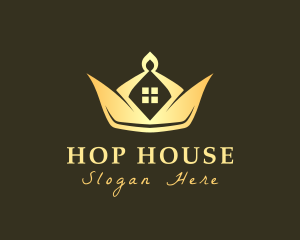 Elegant Crown House logo design