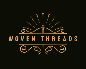 Elegant Sewing Needle logo design