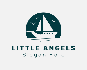 Sea Sailing Boat logo