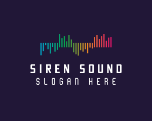 Gradient Sound Waves logo design