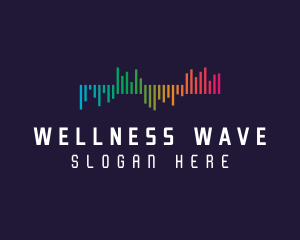 Gradient Sound Waves logo design