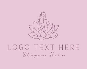 Lotus Flower Sexy Lady logo