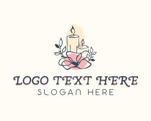 Floral Candle Decoration logo