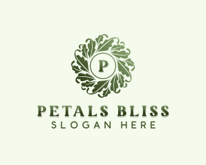 Organic Herbal Leaves logo design