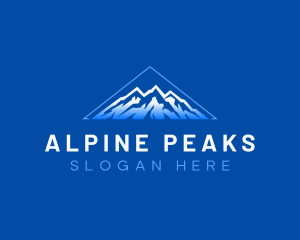 Alpine Mountain Everest logo design