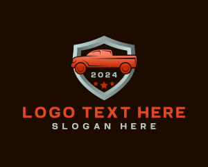 Automobile Pickup Truck Shield logo