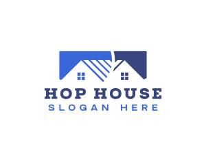 House Roofing Construction logo design