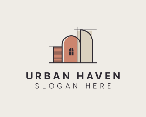 Urban Building Structure logo design