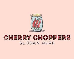 Chili Peppers Jar  logo design