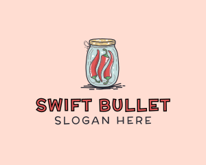 Chili Peppers Jar  logo design