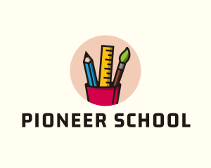 Pencil School Supplies  logo