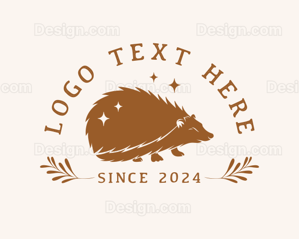 Hedgehog Animal Pet Logo