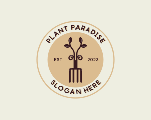 Plant Rake Garden logo design