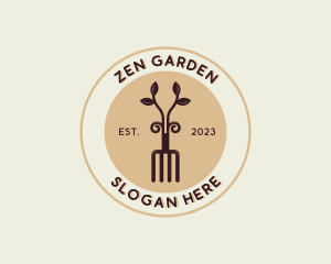 Plant Rake Garden logo design