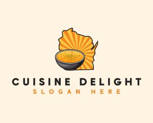 Wisconsin Food Soup logo design