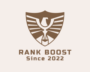 Bronze Eagle Crest logo design