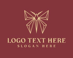 Premium Geometric Butterfly logo