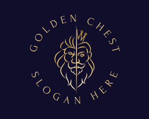 Premium Lion King logo design