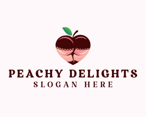 Sexy Peach Lingerie logo design
