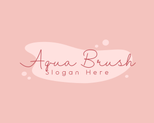 Feminine Splatter Paint  logo design