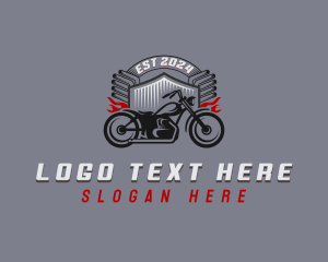 Vintage Motorcycle Vehicle logo