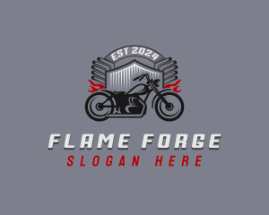 Vintage Motorcycle Vehicle logo design