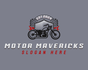 Vintage Motorcycle Vehicle logo design