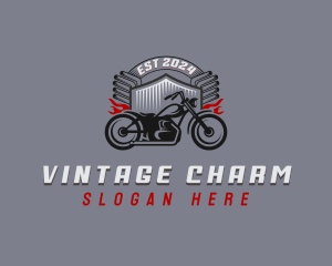 Vintage Motorcycle Vehicle logo design