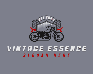 Vintage Motorcycle Vehicle logo