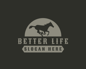 Vintage Western Horse Logo